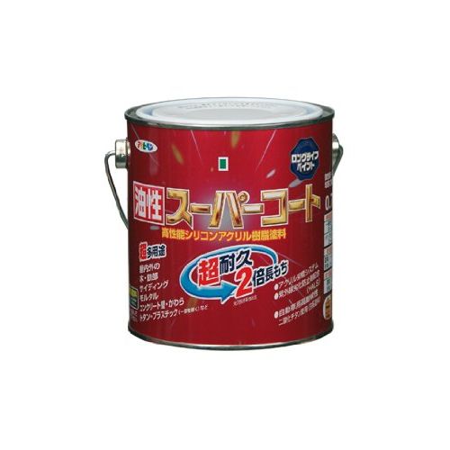 （まとめ買い）アサヒペン 油性スーパーコート 0.7L ブラングレー 〔3缶セット〕