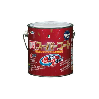 （まとめ買い）アサヒペン 油性スーパーコート 0.7L 黒 〔3缶セット〕