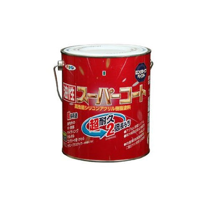 （まとめ買い）アサヒペン 油性スーパーコート 1.6L ショコラブラウン 〔3缶セット〕