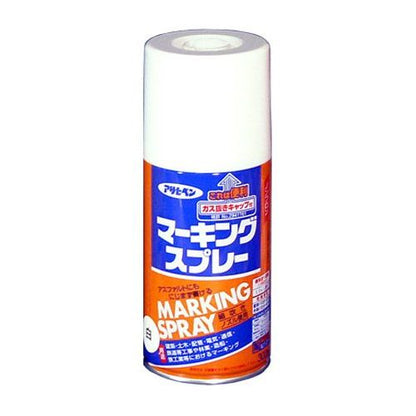 （まとめ買い）アサヒペン マーキングスプレー 300ML 白 〔3缶セット〕