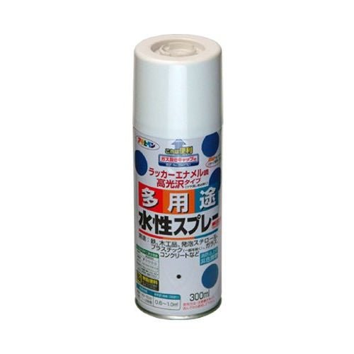 （まとめ買い）アサヒペン 水性多用途スプレー 300ML パープル 〔5缶セット〕