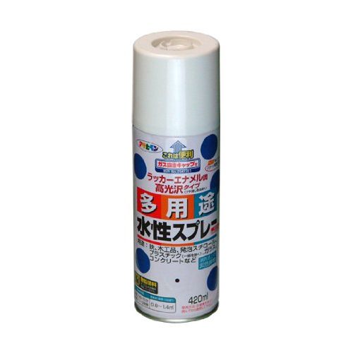 アサヒペン 水性多用途スプレー 420ML 白