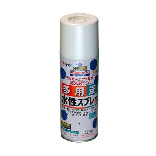 アサヒペン 水性多用途スプレー 420ML グレー