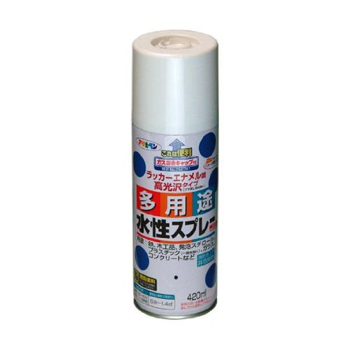 （まとめ買い）アサヒペン 水性多用途スプレー 420ML フレッシュグリーン 〔3缶セット〕