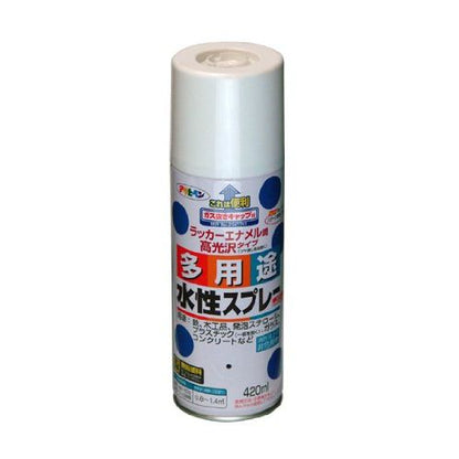 （まとめ買い）アサヒペン 水性多用途スプレー 420ML パープル 〔3缶セット〕