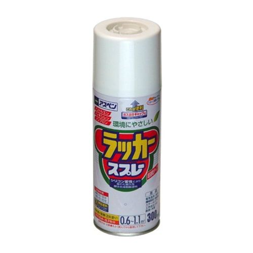 （まとめ買い）アサヒペン アスペンラッカースプレー 300ml クリアー 〔3缶セット〕