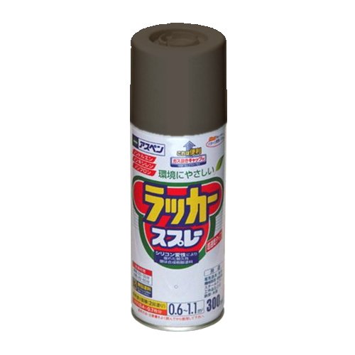 アサヒペン アスペンラッカースプレー 300ML スチールグレー