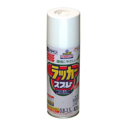 アサヒペン アスペンラッカースプレー 420ML 白