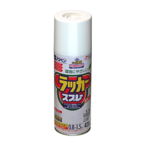 アサヒペン アスペンラッカースプレー 420ML 黒