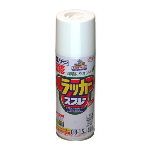 アサヒペン アスペンラッカースプレー 420ML 透明(クリヤ)