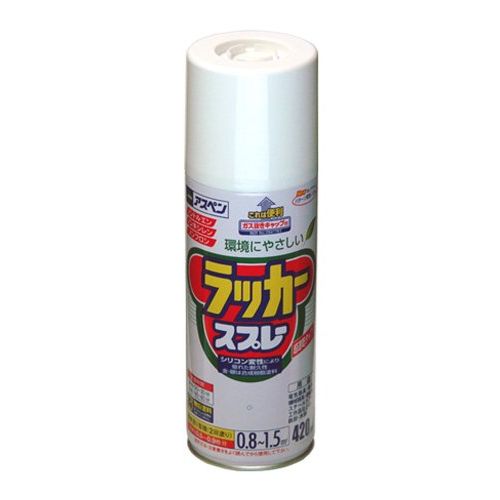 （まとめ買い）アサヒペン アスペンラッカースプレー 420ML スチールグレー 〔5缶セット〕