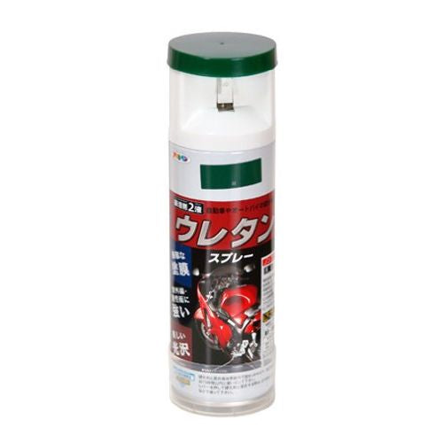 アサヒペン 弱溶剤型2液 ウレタンスプレー 300ML 緑