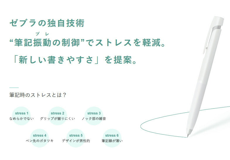 ゼブラ エマルジョンボールペン ブレン blen 0.7mm 軸白 インク青 BA88