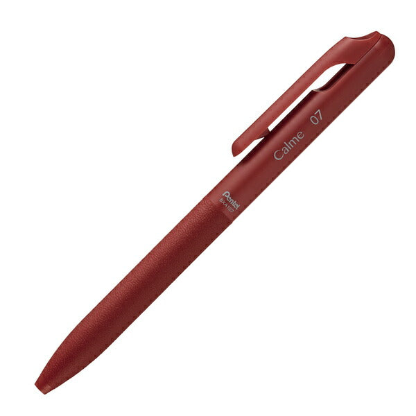 【新品】(まとめ) ぺんてる 単色ボールペン Calme 0.7mm インク色赤/赤軸 BXA107B-B 【×50セット】