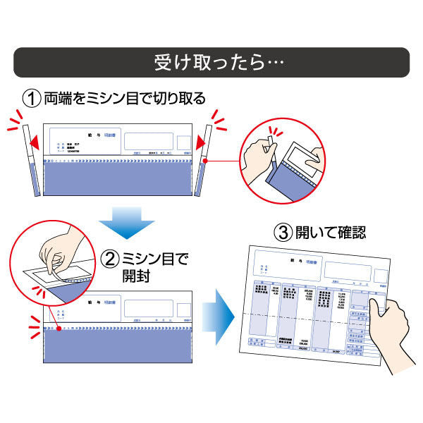 ヒサゴ 給与明細書（密封式） Ａ４タテ 裏地紋 ２面 ＧＢ１１５０ＴＮ