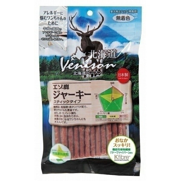 （まとめ買い）アスク 北海道 ベニスン 鹿ジャーキー スティック 150g 犬用おやつ 〔×10〕