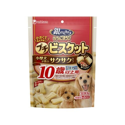 グラン・デリ 銀のさら きょうのごほうび プチビスケット ミルク風味 10歳以上用 300g 犬用