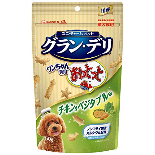 ユニ・チャーム グラン・デリ ワンちゃん専用おっとっと チキン＆ベジタブル味 50g