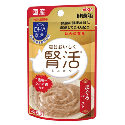 アイシア 国産 健康缶パウチ 腎活 まぐろペースト 40g 猫用フード