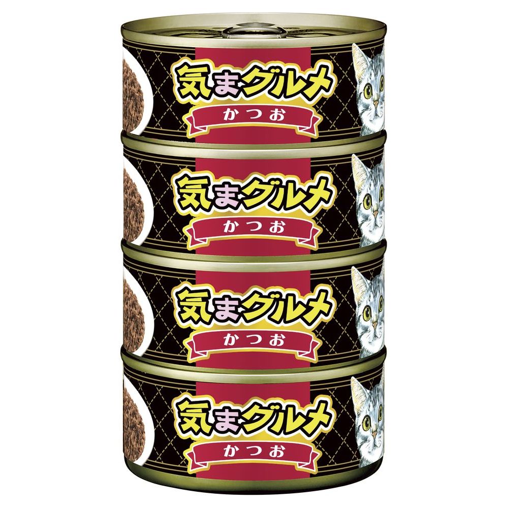 （まとめ買い）アイシア 気まグルメ4P かつお 620g 猫用フード 〔×12〕