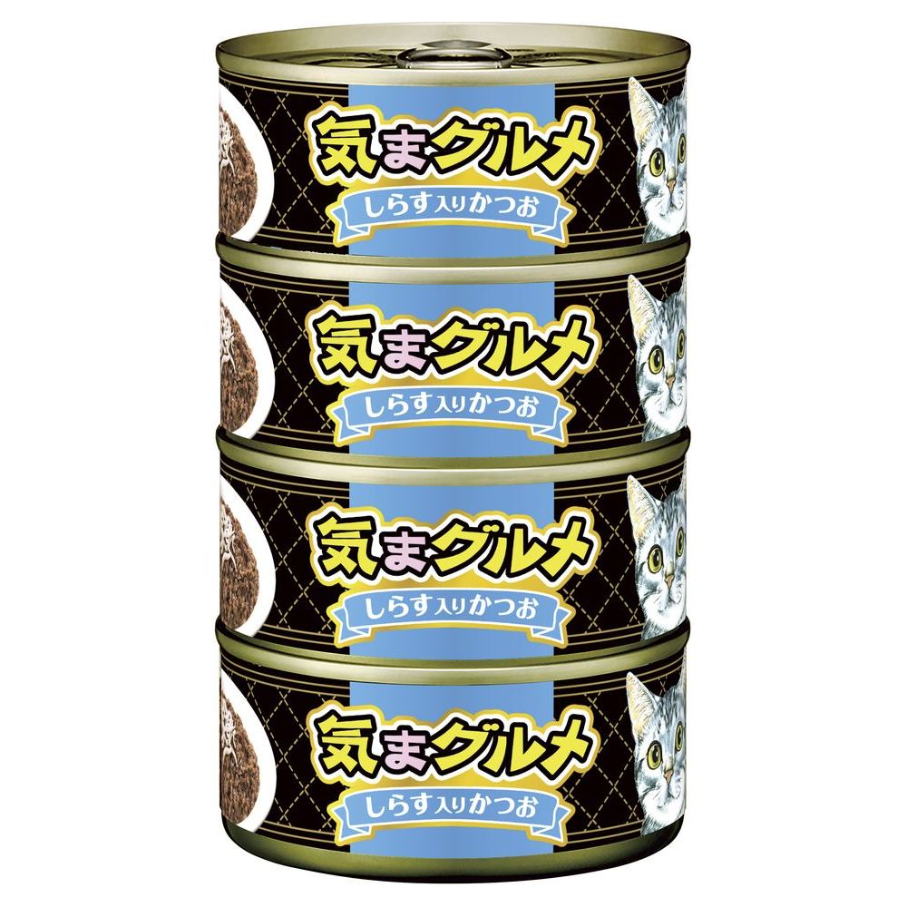 （まとめ買い）アイシア 気まグルメ4P しらす入りかつお 620g 猫用フード 〔×12〕