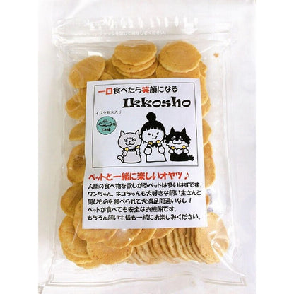 （まとめ買い）一口笑 ペットと一緒に楽しいオヤツ 100g カルシウム味 犬用おやつ 〔×7〕