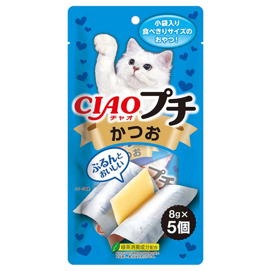 （まとめ買い）いなばペットフード CIAOプチ かつお 8g×5個 猫用おやつ 〔×24〕