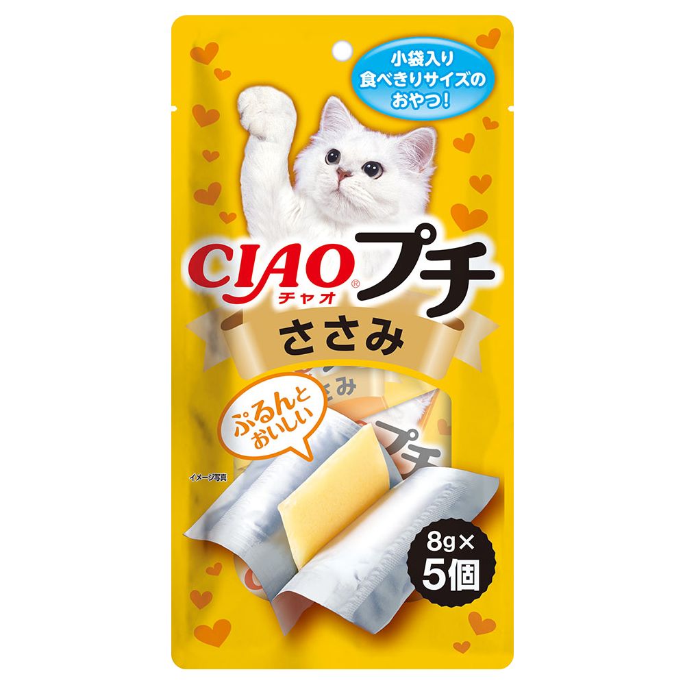 （まとめ買い）いなばペットフード CIAOプチ ささみ 8g×5個 猫用おやつ 〔×24〕