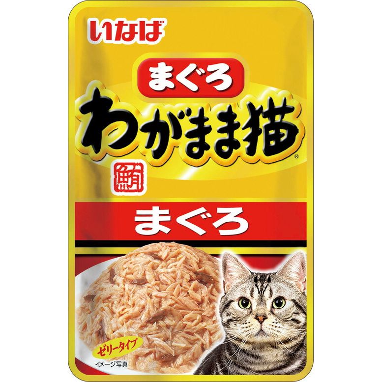 （まとめ買い）いなばペットフード わがまま猫まぐろパウチ まぐろ 40g TCR-21 〔×48〕