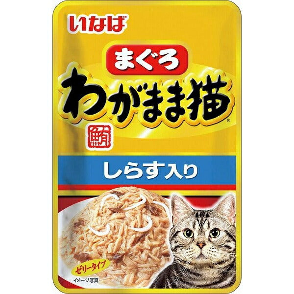 （まとめ買い）いなば わがまま猫まぐろパウチしらす入り 40g TCR-22 猫用 キャットフード 〔×48〕