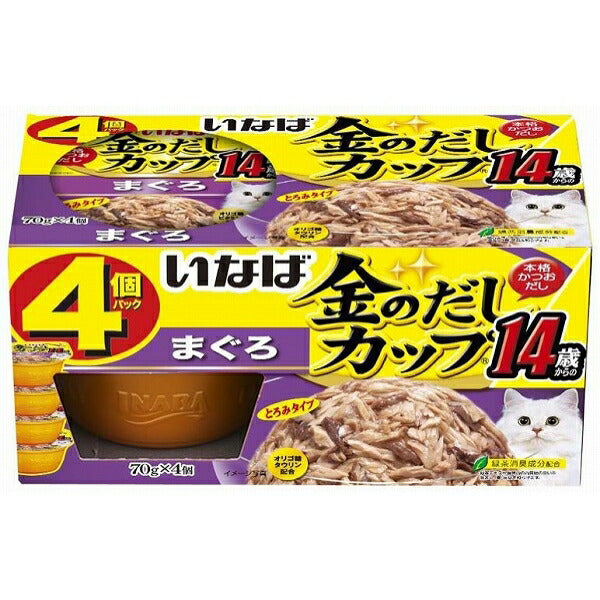 まとめ買い キャットフード いなば 金のだし カップ賞味期限は202502