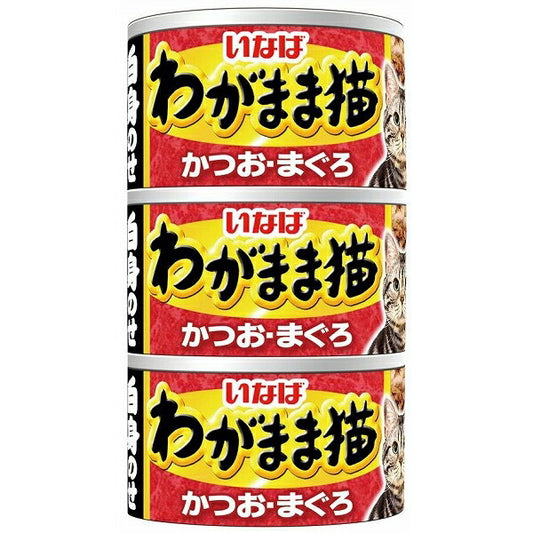 いなば わがまま猫 白身のせ かつお・まぐろ 140g×3缶 IM-281 猫用缶詰 キャットフード