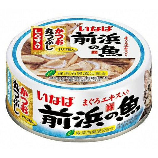 （まとめ買い）いなば 前浜の魚 かつお 丸つぶし しらす入り 115g IWF-144 猫用缶詰 キャットフード 〔×24〕