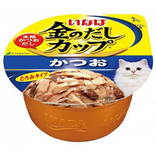 （まとめ買い）いなば 金のだし カップ かつお 70g IMC-132 猫用 キャットフード 〔×24〕