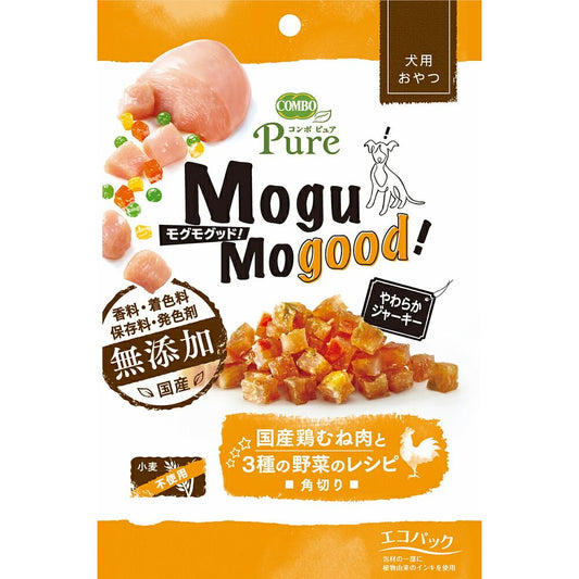 日本ペットフード コンボ ピュア ドッグ モグモグッド! 国産鶏むね肉と3種類の野菜のレシピ 角切り 50g 犬用おやつ