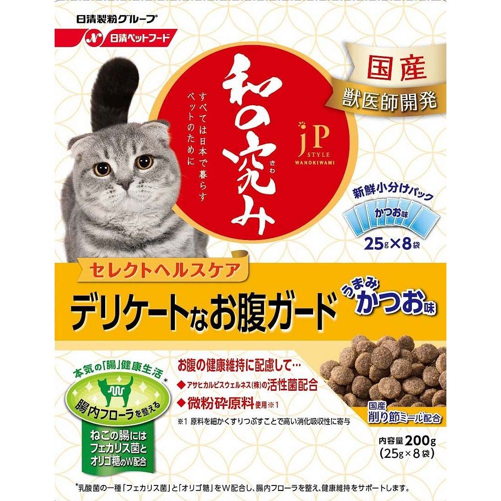 ペットライン ジェーピースタイル 和の究み 猫用セレクトヘルスケア デリケートなお腹ガード 200g