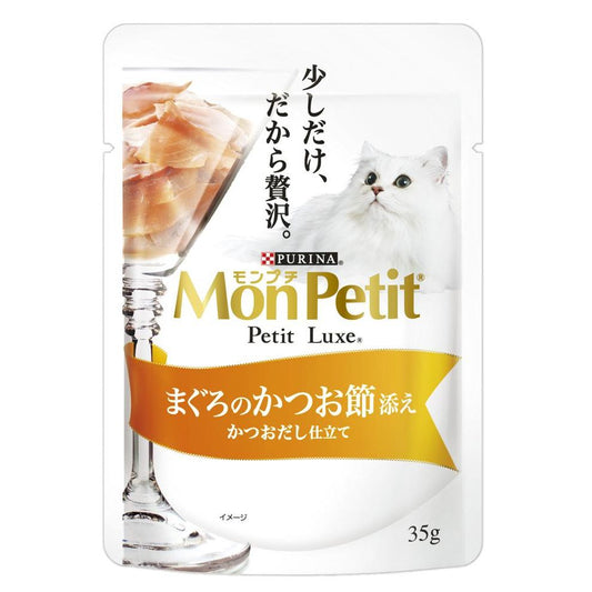 モンプチ プチリュクスパウチ まぐろのかつお節添え 35g 猫用 キャットフード