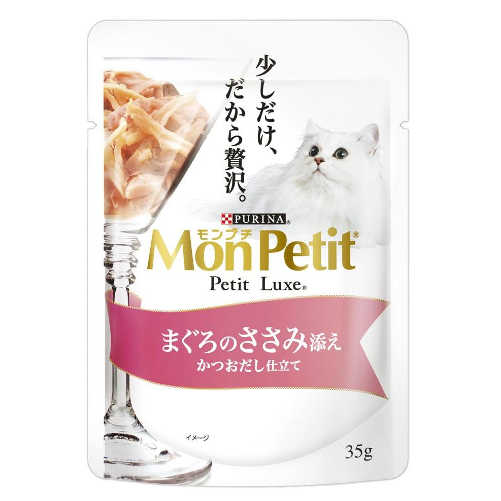 モンプチ プチリュクスパウチ まぐろのささみ添え 35g 猫用 キャットフード