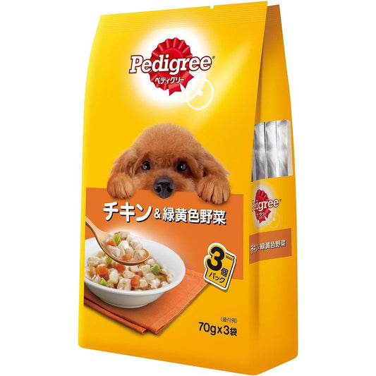 ペディグリー P116 成犬用 チキン＆野菜 70g×3 ドッグフード