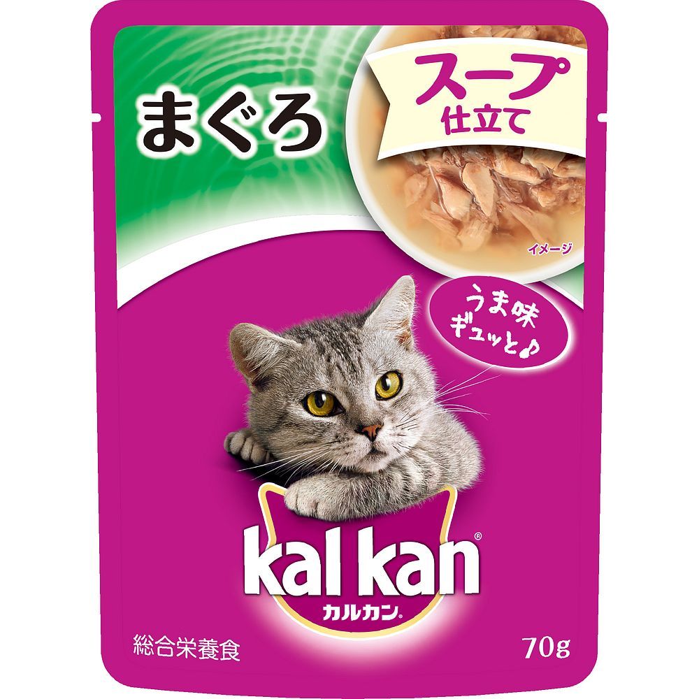 カルカン パウチ KWD6 スープ仕立て 1歳から まぐろ 70g 猫用 キャットフード