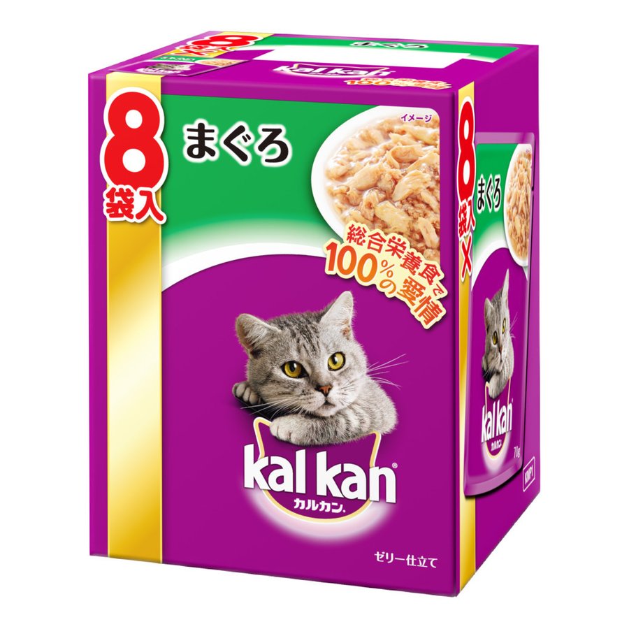 マース カルカン パウチ 1歳から まぐろ 70g×8袋 猫用 キャットフード