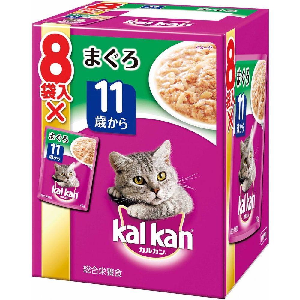 マース カルカン パウチ 11歳から まぐろ 70g×8袋 猫用 キャットフード