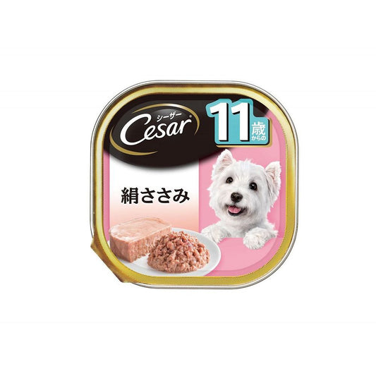 （まとめ買い）シーザー CE66N 11歳から用 絹ささみ ささみ 100g 犬用 ドッグフード 〔×24〕