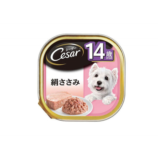 （まとめ買い）シーザー CE73N 14歳からの 絹ささみ 100g 犬用 ドッグフード 〔×24〕