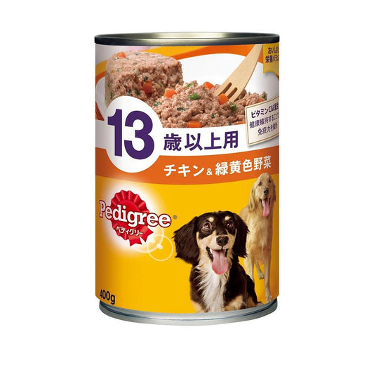 （まとめ買い）ペディグリー P137 13歳以上用 チキン&緑黄色野菜 400g 犬用缶詰 ドッグフード 〔×24〕