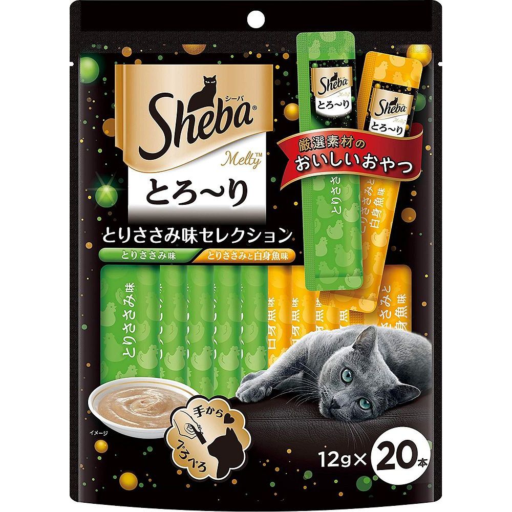 マースジャパン シーバ とろ～り メルティ とりささみ味セレクション 12g×20P