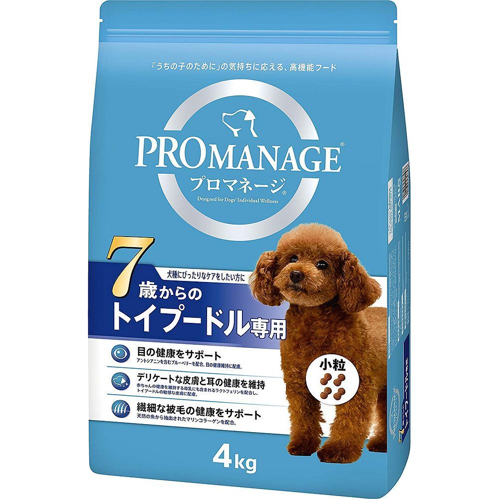 （まとめ買い）マースジャパン プロマネージ 7歳からのトイプードル専用 4kg 〔×3〕