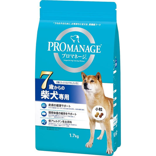 （まとめ買い）マースジャパン プロマネージ 7歳からの柴犬専用 1.7kg 〔×3〕