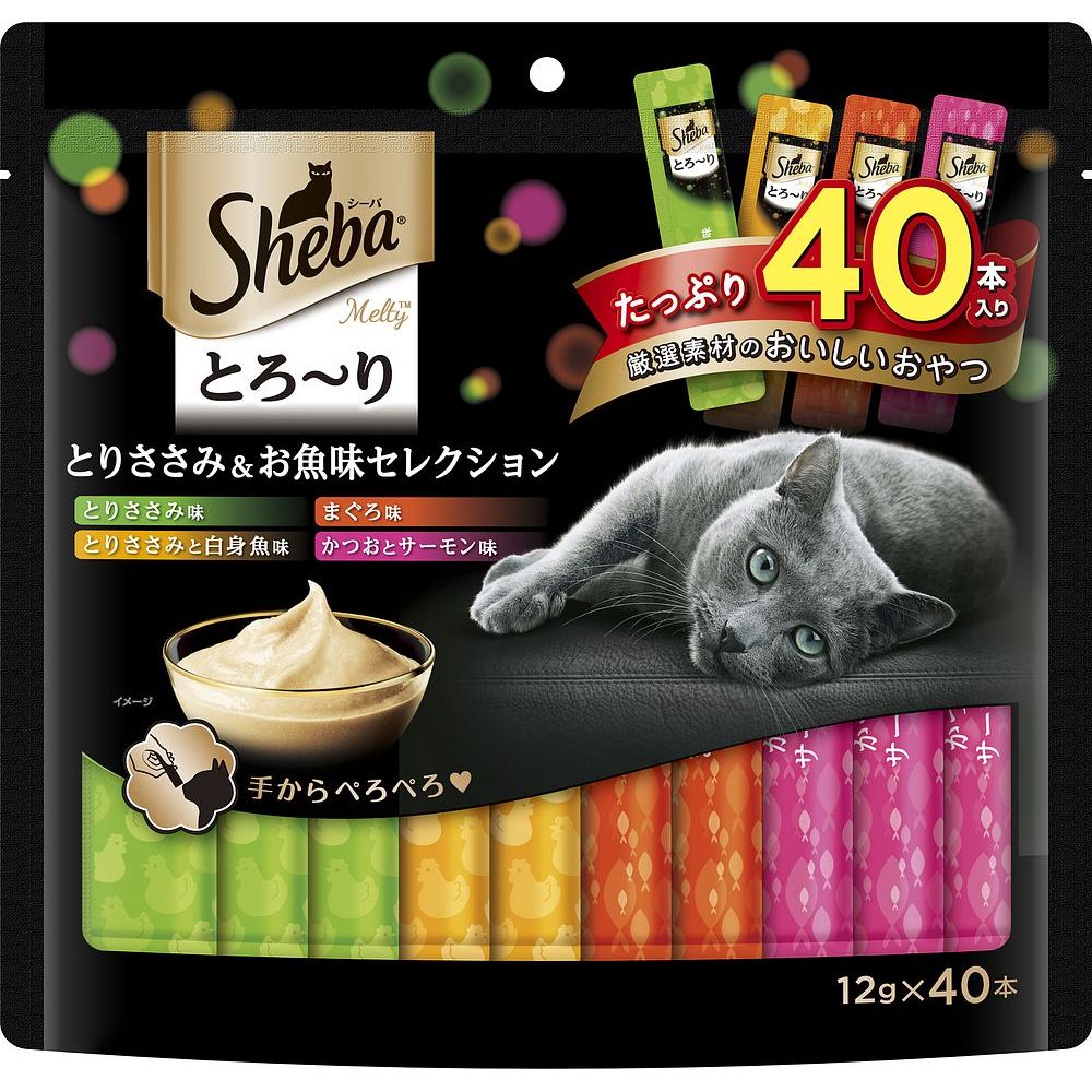 マース シーバ とろ～り メルティ とりささみ&お魚味セレクション 12g×40P