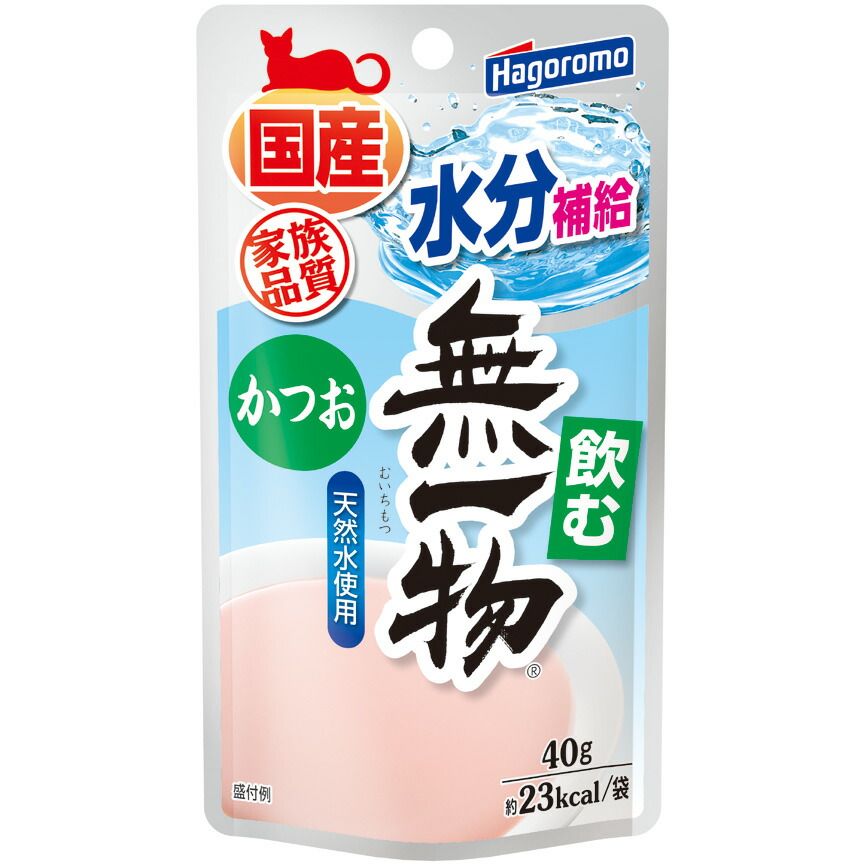 はごろもフーズ 飲む無一物パウチかつお 40g 猫用フード